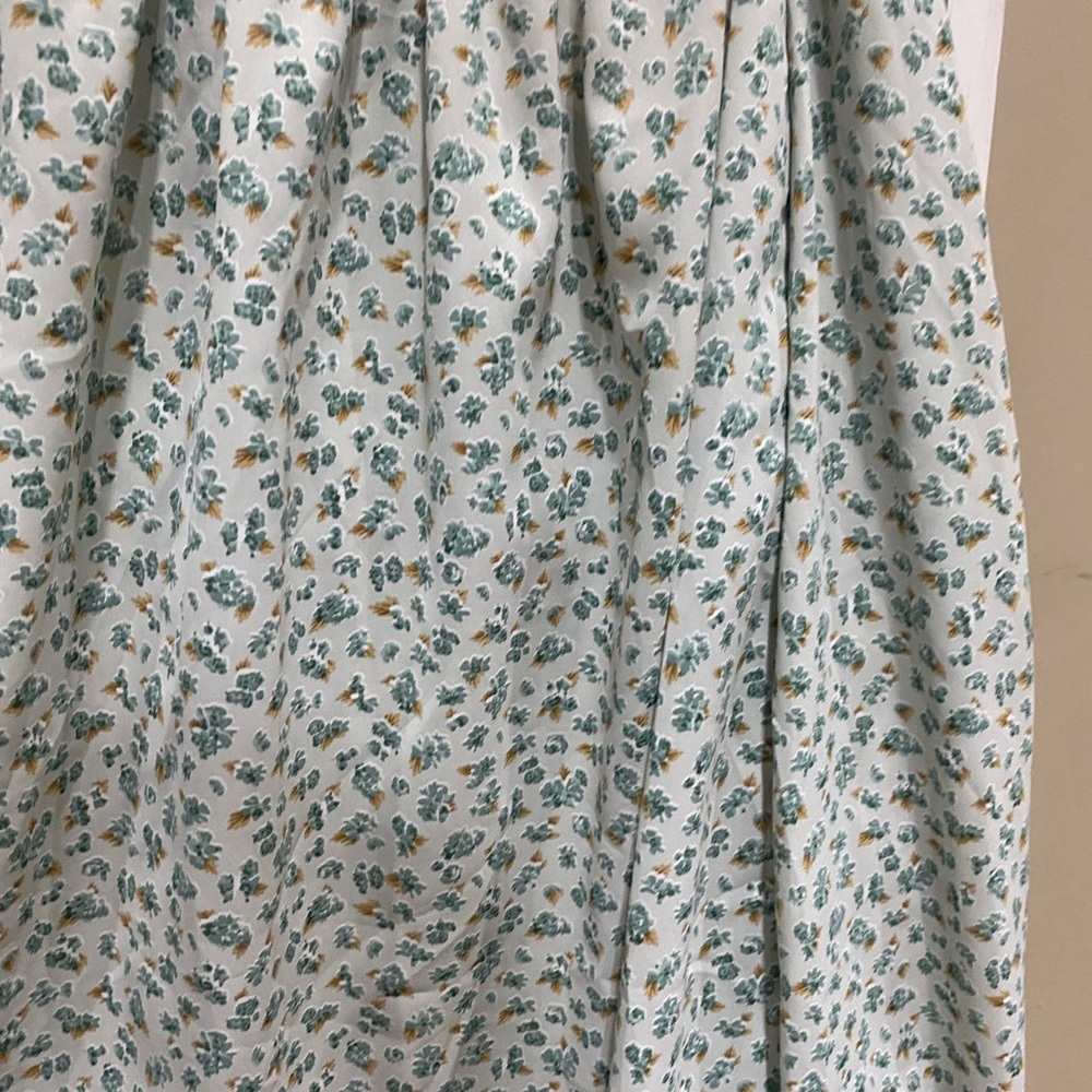 SHEIN Floral Smocked Midi Dress Small Cottagecore Open Back Tie 0013 - Picture 3 of 7